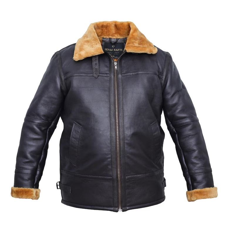 Men's Leather Winter PAF B3 Aviator Edition Jacket