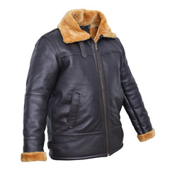 Men's Leather Winter PAF B3 Aviator Edition Jacket