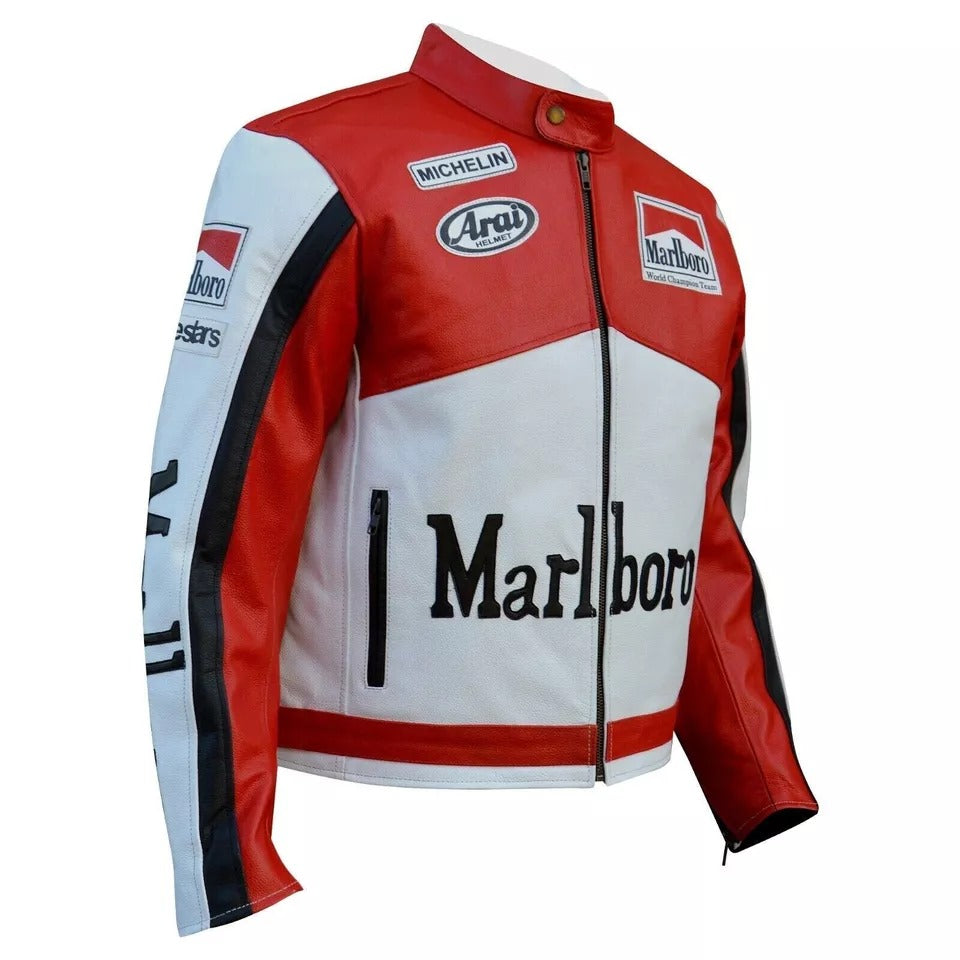 Marlboro Motorbike Racing Leather Jacket