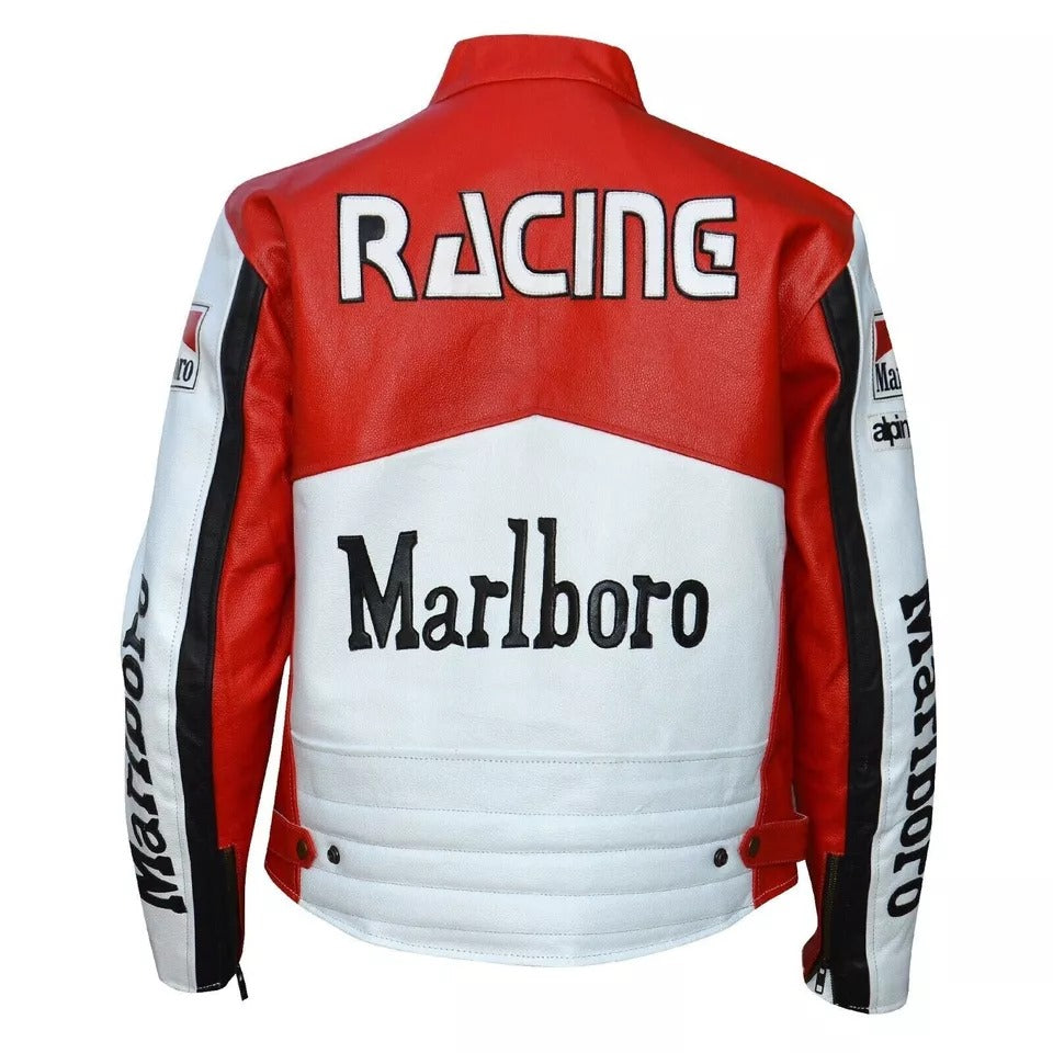 Marlboro Motorbike Racing Leather Jacket