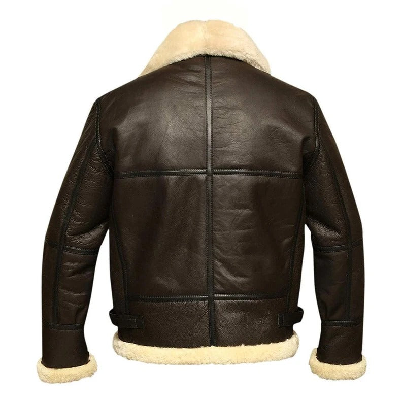 Men's Leather Winter PAF B3 Aviator Edition Jacket