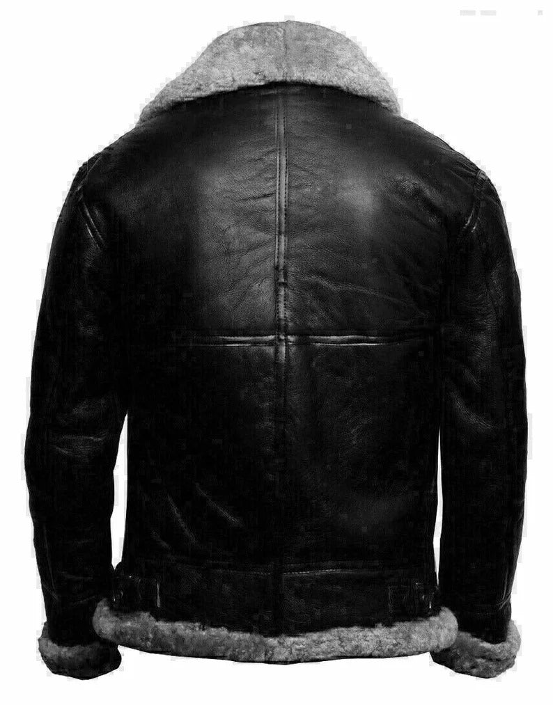 Men's Leather Winter PAF B3 Aviator Edition Jacket