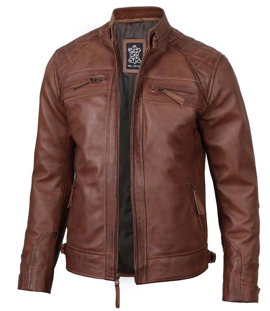 Pure Leather Cowhide Jacket/Coat For Men's