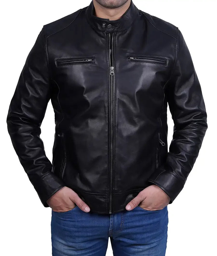 Pure Leather Cowhide Jacket/Coat For Men's