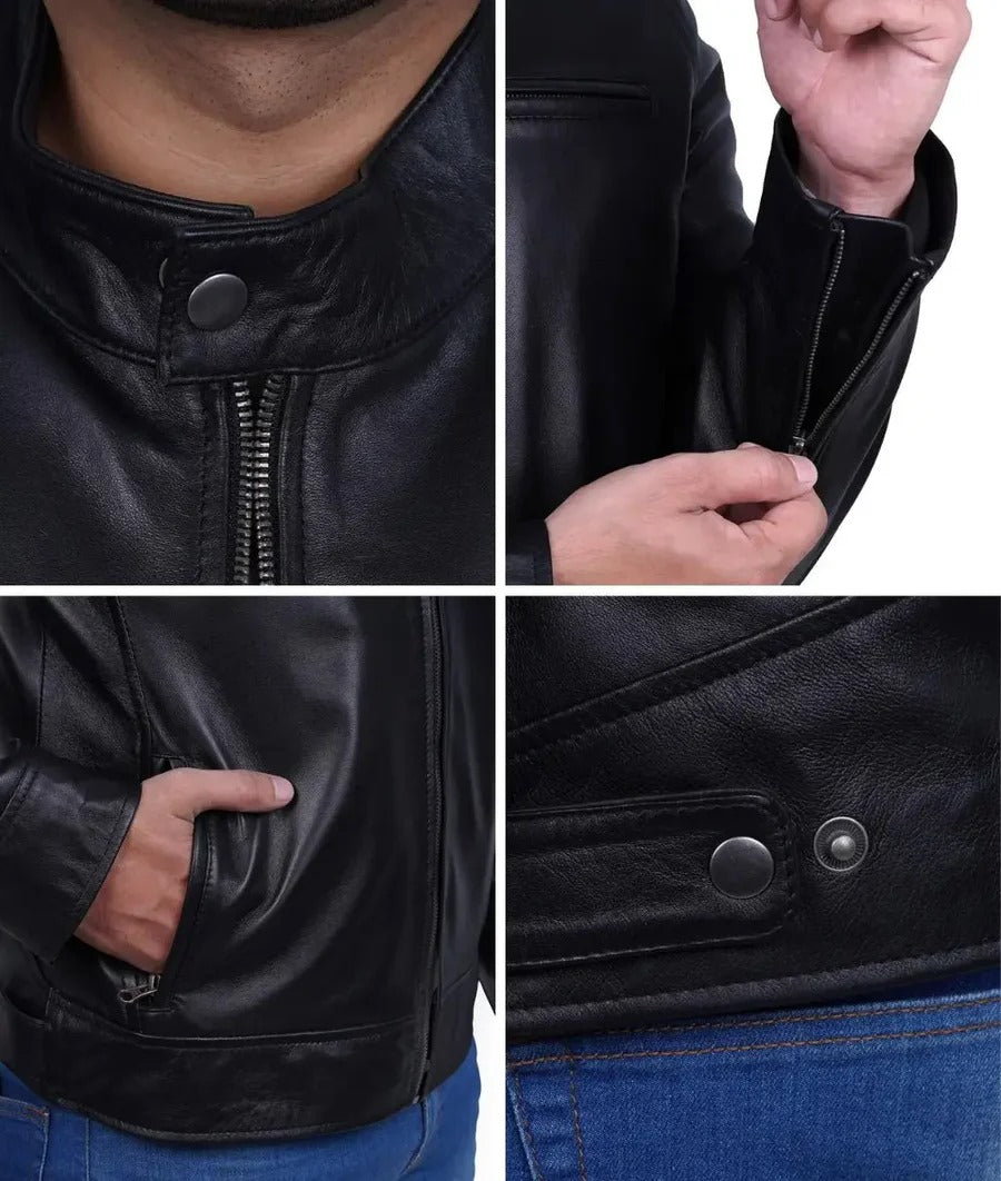 Pure Leather Cowhide Jacket/Coat For Men's