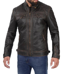 Pure Leather Cowhide Jacket/Coat For Men's