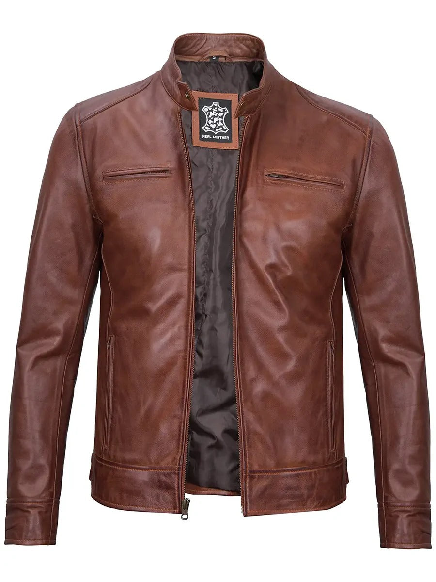 Pure Leather Cowhide Jacket/Coat For Men's