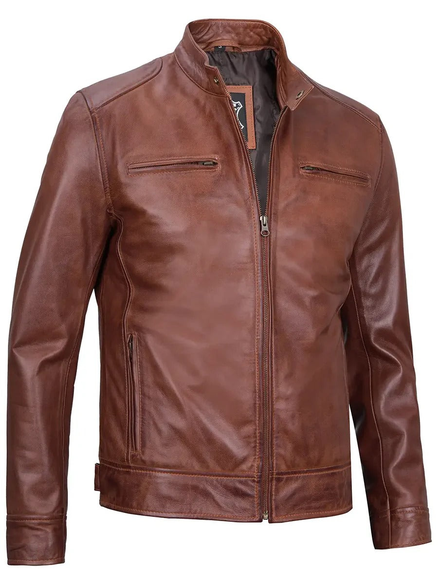 Pure Leather Cowhide Jacket/Coat For Men's