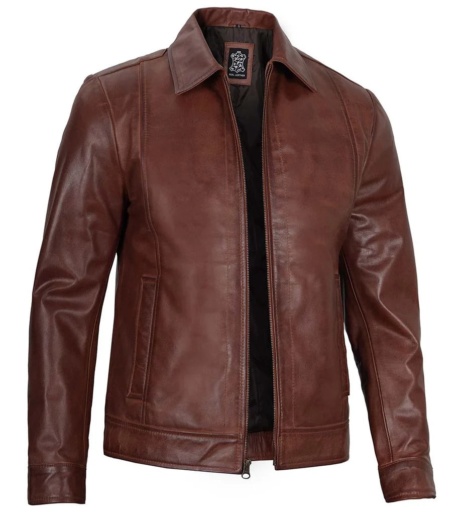 Pure Leather Cowhide Jacket/Coat For Men's