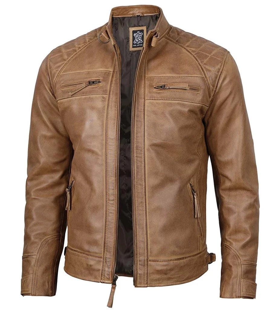 Pure Leather Cowhide Jacket/Coat For Men's