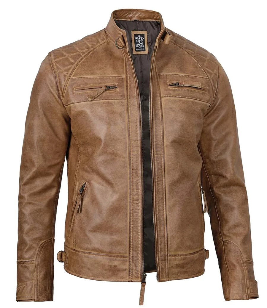 Pure Leather Cowhide Jacket/Coat For Men's