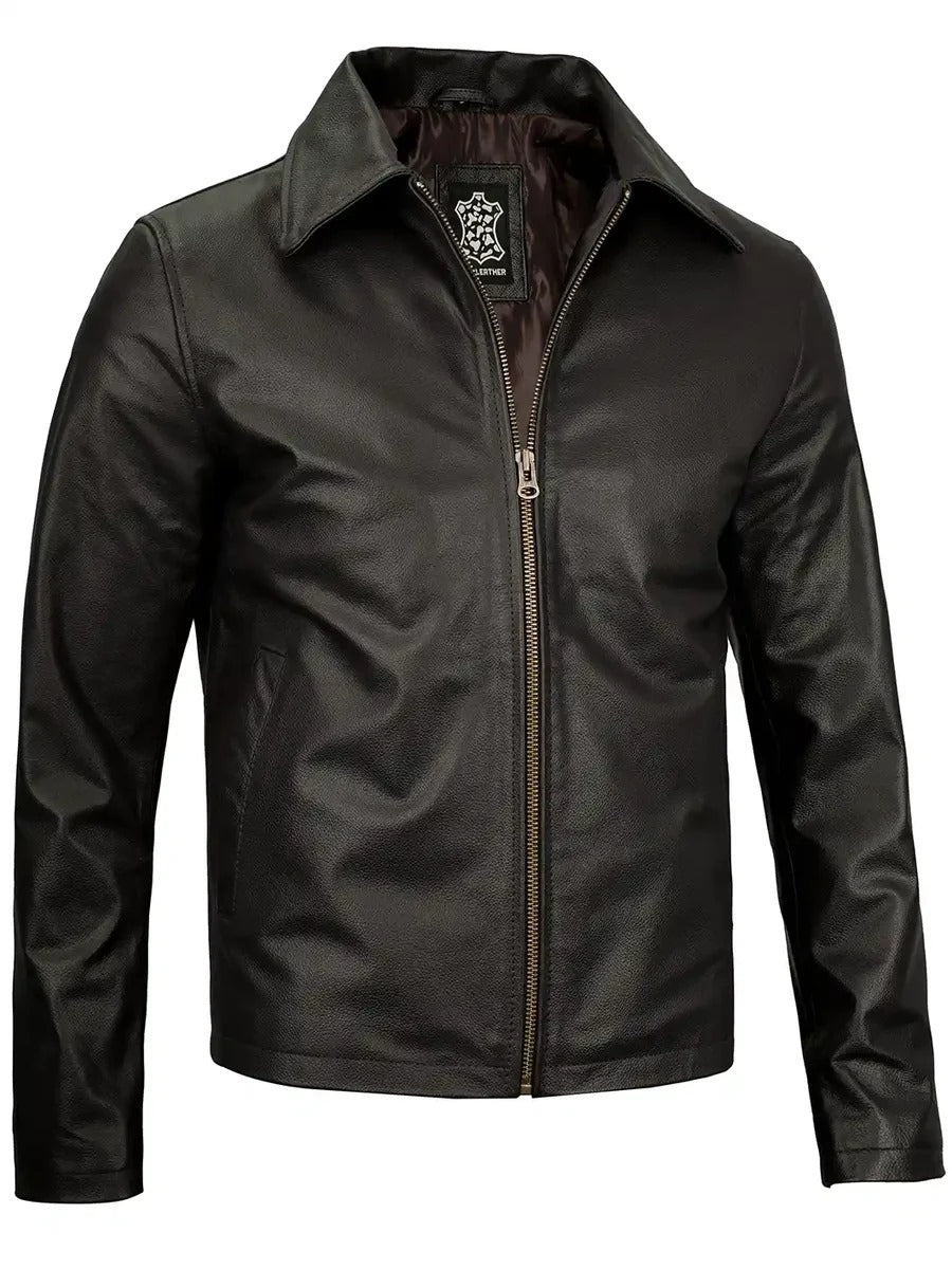 Pure Leather Cowhide Jacket/Coat For Men's