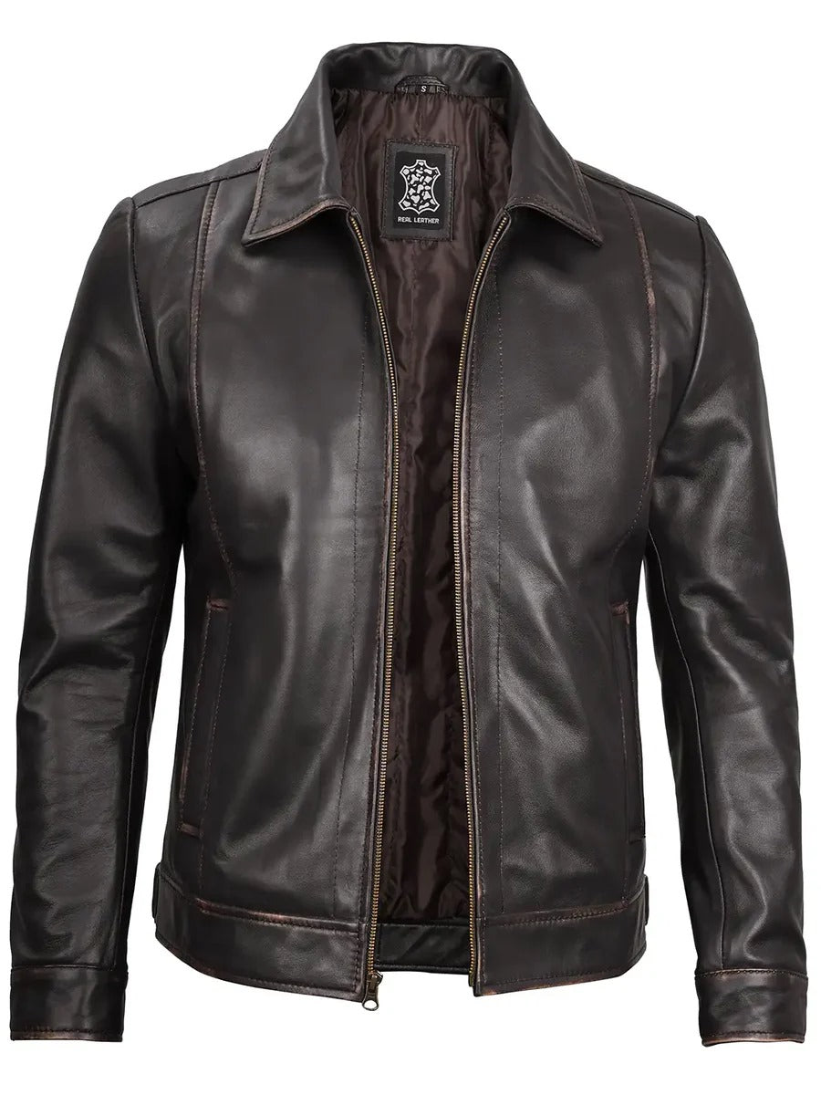 Pure Leather Cowhide Jacket/Coat For Men's