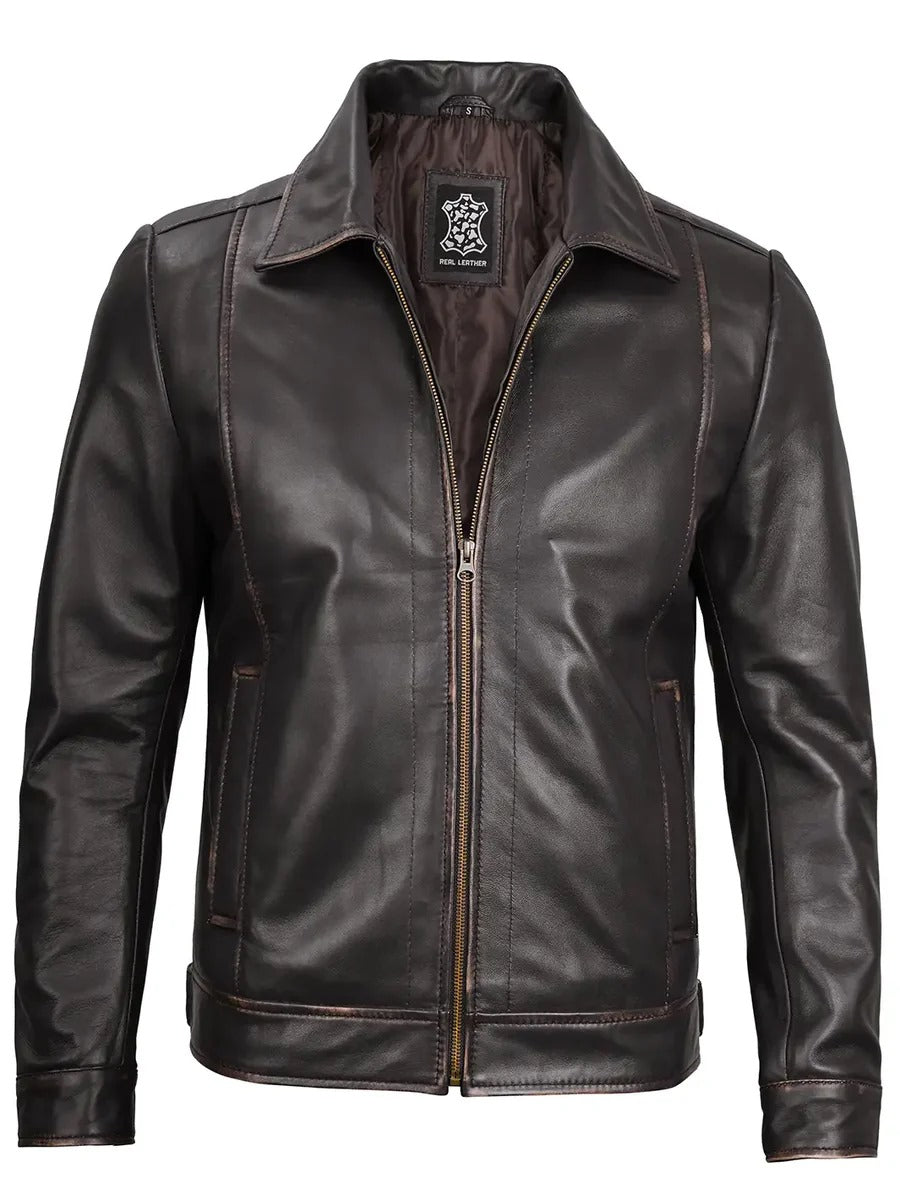 Pure Leather Cowhide Jacket/Coat For Men's