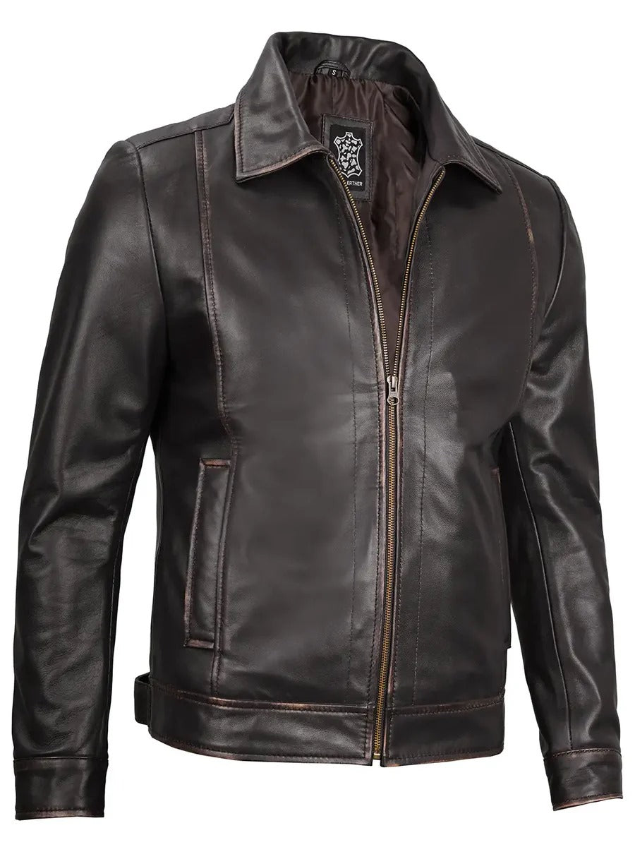 Pure Leather Cowhide Jacket/Coat For Men's