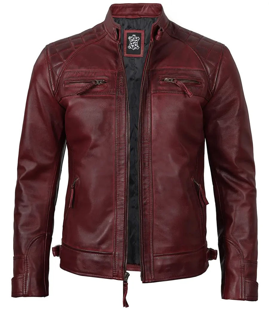 Pure Leather Cowhide Jacket/Coat For Men's