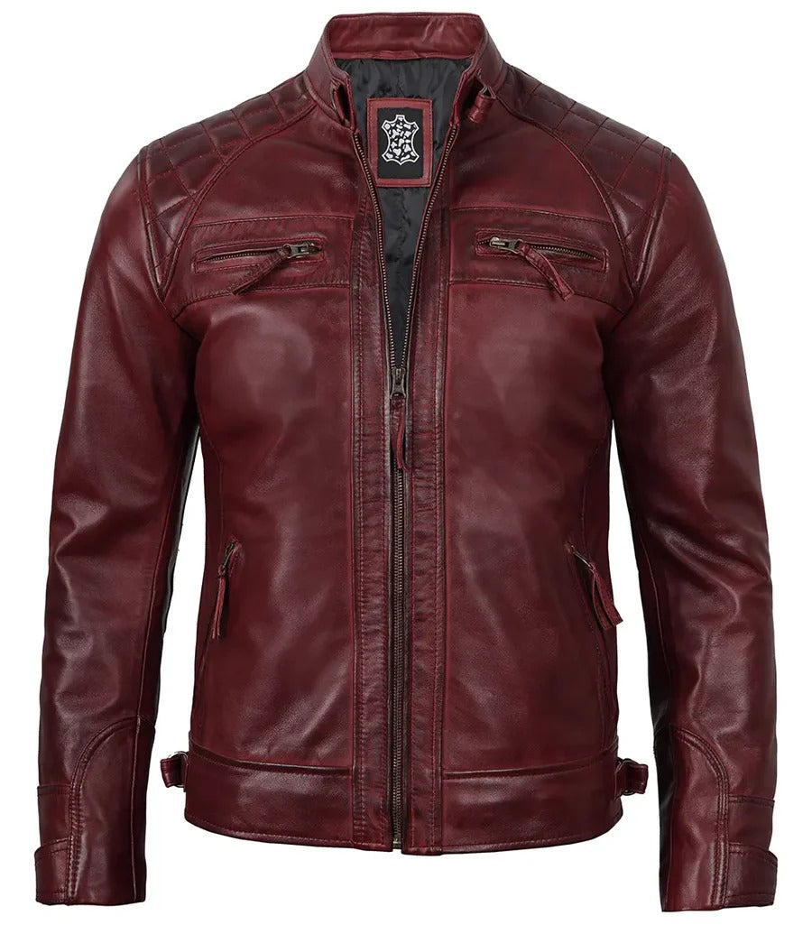 Pure Leather Cowhide Jacket/Coat For Men's