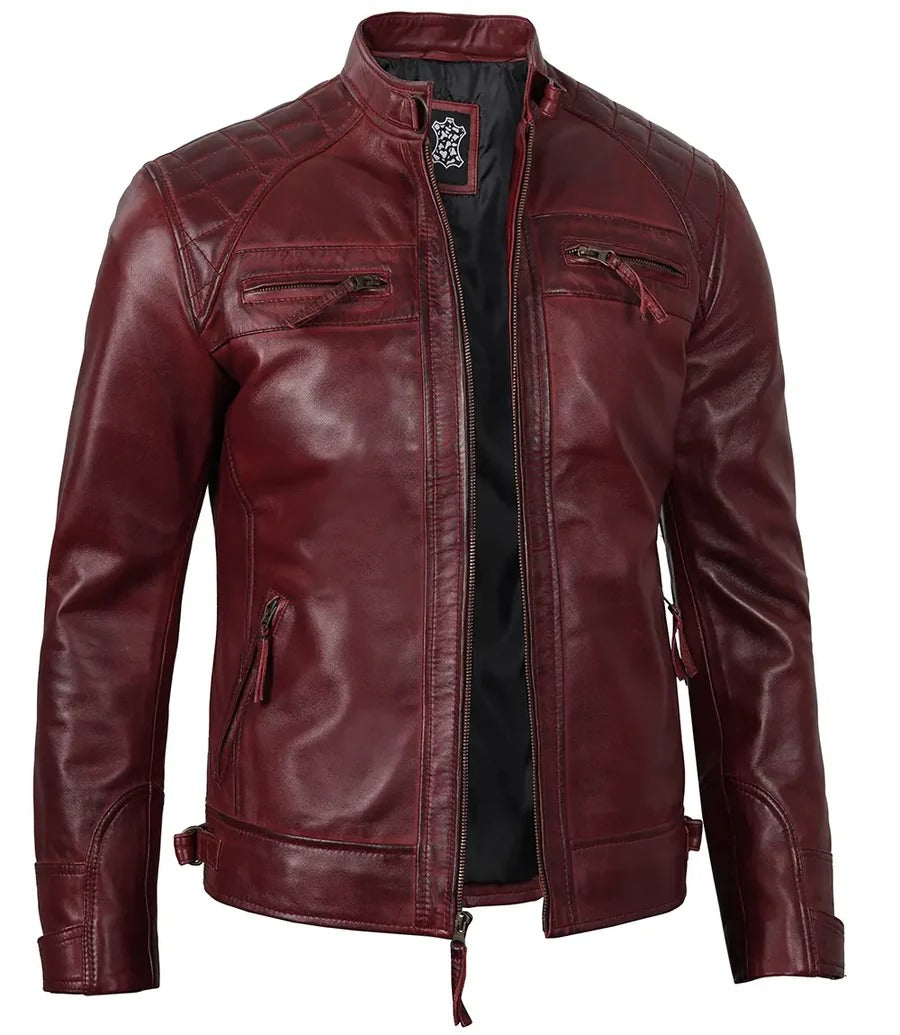 Pure Leather Cowhide Jacket/Coat For Men's