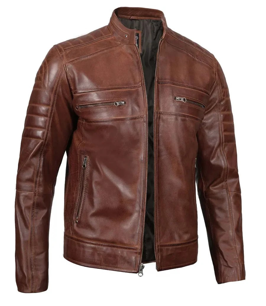 Pure Leather Cowhide Jacket/Coat For Men's