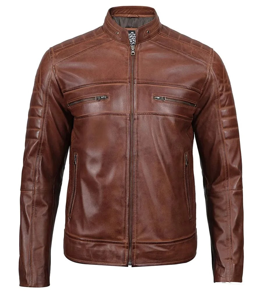 Pure Leather Cowhide Jacket/Coat For Men's